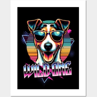 Wild One Jack Russell Terrier Dog Posters and Art